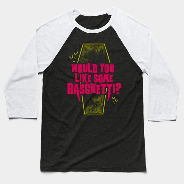 Basghetti - Funny Goth Quote Baseball T-Shirt by Nemons